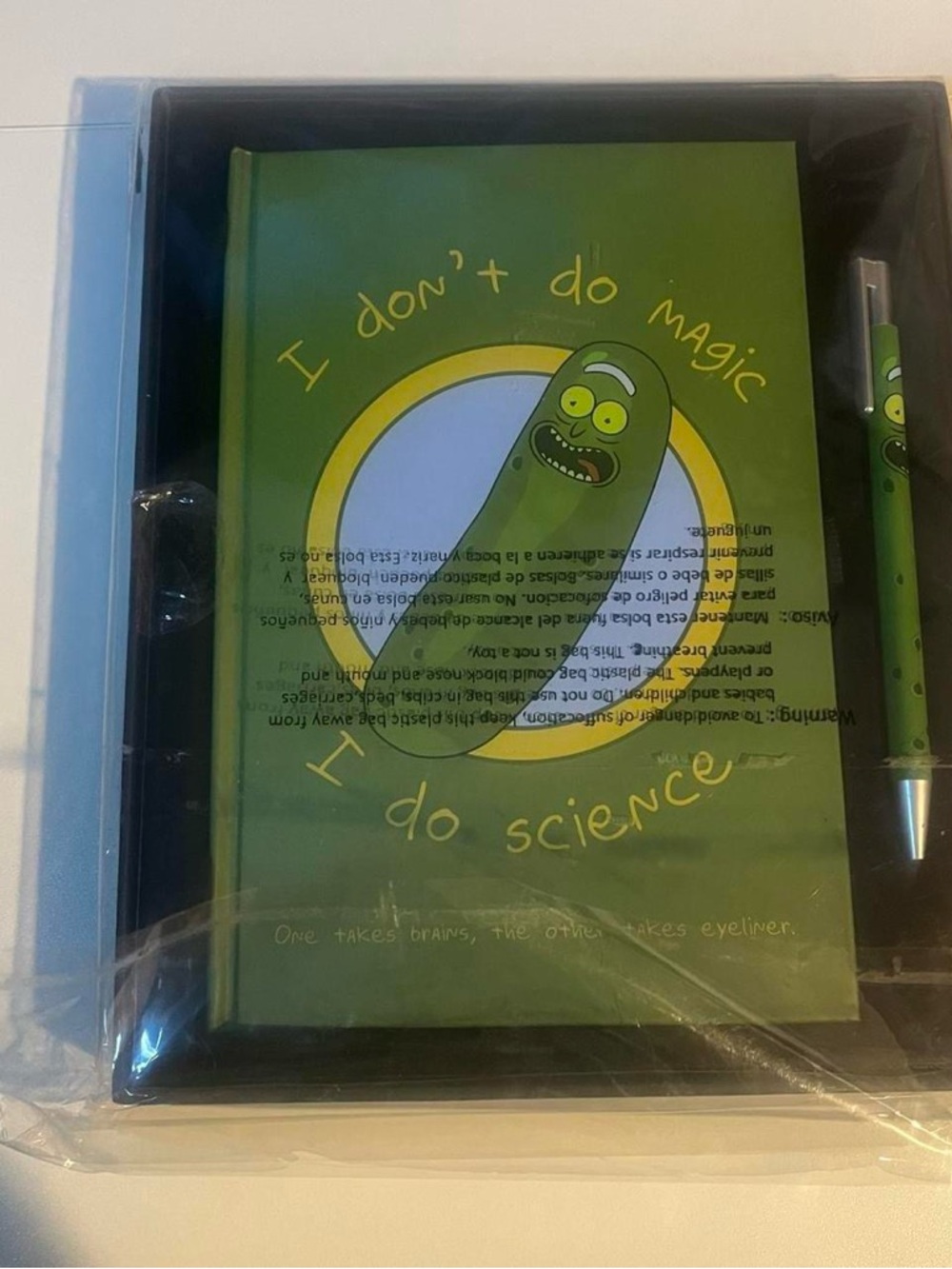 Rick And Morty Notebook & Pen Set Brand New Sealed Pickle Rick Adult Swim CN